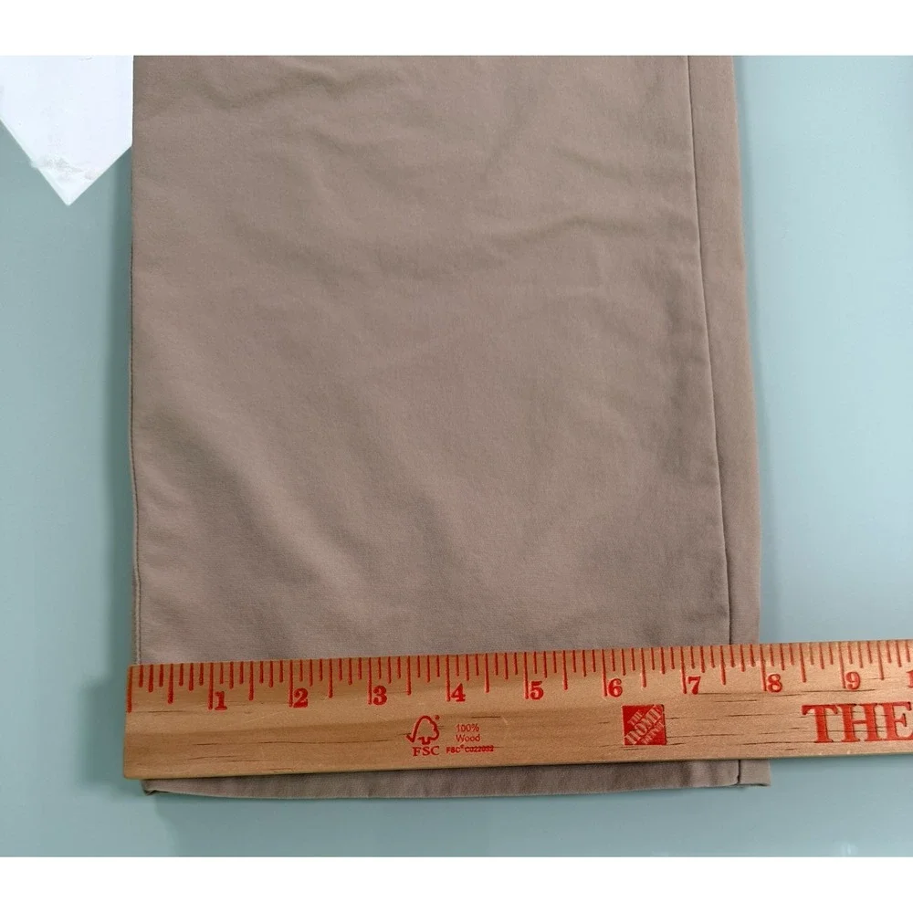 Haimont‎ Performance Cargo Pants Mens XL Khaki Flat Front Straight Fit DadCOre